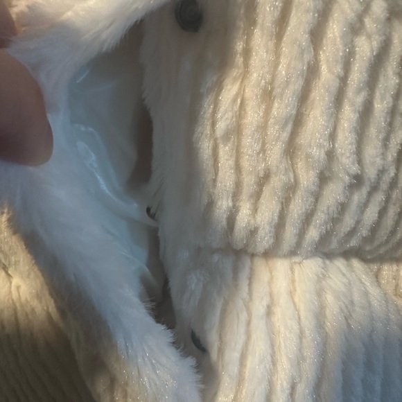 Moncler White Daos Faux-Fur Down Jacket 00 - Picture 10 of 10